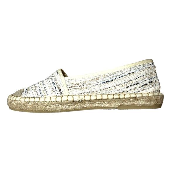 NWOT Alpargatus Women’s Handmade Espadrille Flats Cream/Tan Size 6.5-7 (37) - Picture 4 of 8